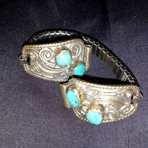Sterling Silver & Turquoise Watch Band